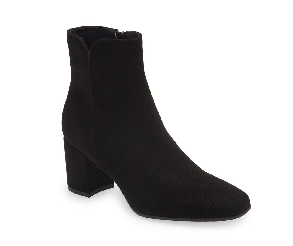 Aquatalia Water Resistant Black Dalia Ankle Boots Size 8 M